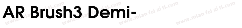 AR Brush3 Demi字体转换